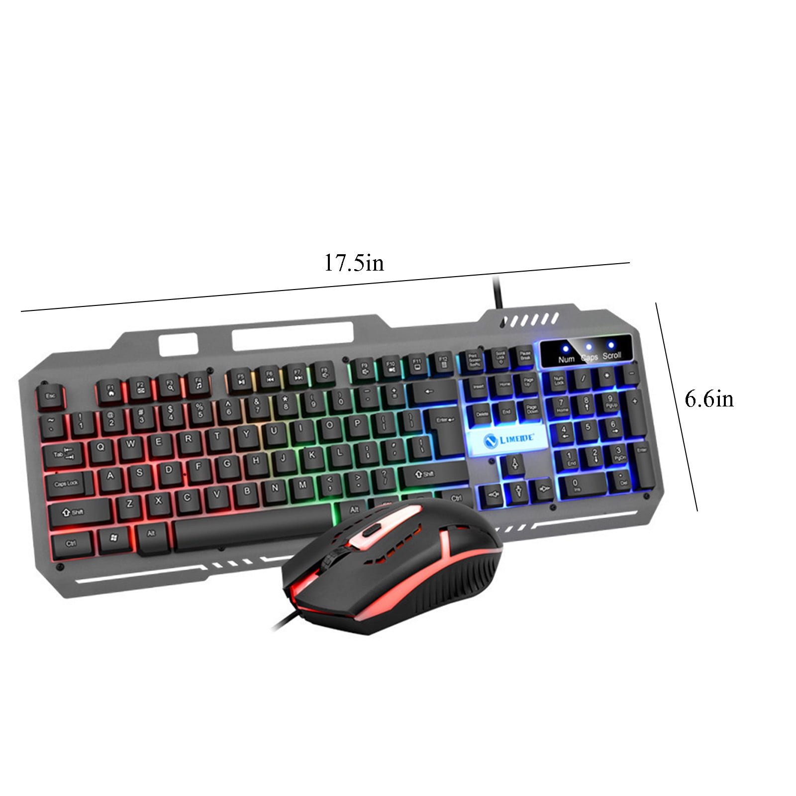 YZEGDCH Computer Mice Gaming wireless 2.4G keyboard and Mouse Set to computer Multimedia Gamer,Red