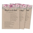 thumbnail image 1 of Inkdotpot 50-PackRustic Kraft FloralWhy Do We Do That Bridal Wedding ShowerGameBachelorette Party ActivityGameCards, 1 of 1