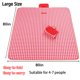 thumbnail image 4 of Manta de pícnic extragrande LRUUIDDE, 203 x 203 cm, impermeable, roja, 4 of 7