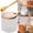 Khaki, variant on Kitchen Storage Containers Condiment Jar with Lids and Spoons Glass Sugar Bowls Sugar Container Set for Sugar Serving
