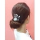 thumbnail image 5 of Getacota Accesorios para el cabello de novia, accesorios para el cabello, perlas, diamantes de imitación, cristal plateado, flor, hoja, vid, peine lateral, tocados, alfileres dulces para mujeres y niñ, 5 of 5