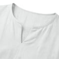 thumbnail image 6 of Qelyn Men's Long Sleeve T-Shirts Casual V Neck Linen Shirts Lightweight Loose Fit Basic Tee Tops for for Daily Wear, 6 of 7