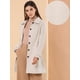 thumbnail image 2 of Abrigo Largo De Invierno Con Cuello Peter Pan Para Mujer Beige S, 2 of 6