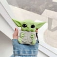 thumbnail image 1 of Funda de silicona para Airpods MACHAO Yoda Alien gris, 1 of 5