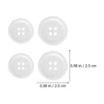 thumbnail image 6 of Black and White Buttons Clothes for Backpacks Resin Replacement Large Shirt Decorate 2 Boxes, 6 of 6