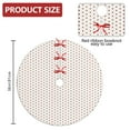 thumbnail image 2 of 36 Inch Christmas Tree Skirt – Velvet Plush Tree Mat, Soft Thickened Polyester with Red Ties, Single-Sided Printing, Available in 30in/36in/48in, Perfect for Holiday Xmas Tree Decoration, 2 of 7