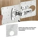 thumbnail image 3 of Placa De Reparación De Bisagras De Gabinete, 10 Piezas Kit De Soporte De Placa De Fijación De Bisagra De Gabinete Instalación Rápida Espesar De Acero Inoxidable Para Puerta De, 3 of 7