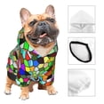 thumbnail image 3 of Balery Colorful Tie Dye Stained Glass Sudadera con Capucha para Perros Pequeños – Ropa para Mascotas, Disfraz para Perros y Gatos, Ideal para Fiestas y Cosplay-X-Large, 3 of 7
