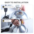 thumbnail image 2 of Simple Deluxe Clamp Lamp Light Socket with 10.5 Inch Aluminum Reflector, Suit for Max 250 Watt Lamp (No Bulb Included) with 18/2-G, 2 of 7