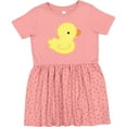 thumbnail image 3 of Inktastic Yellow Baby Duck Girls Toddler Dress, 3 of 5