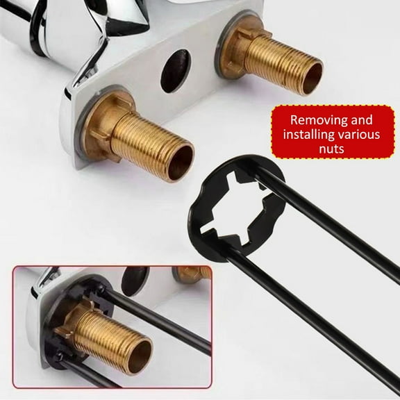 Wrench,Sink Wrench Under Sink Plumbers Wrench Tool Universal Under 7 Sizes Sink Faucet Tool Universal Wrench Set Under Wrench 7 Sizes