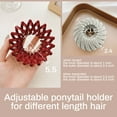 thumbnail image 6 of Triani 3 Pcs Bird Nest Hair Clip,Expandable, Hair clips for Thick Thin hair, Ponytail Holders, Hair Bun Clip For Women and Girls, Multicolor, 6 of 6