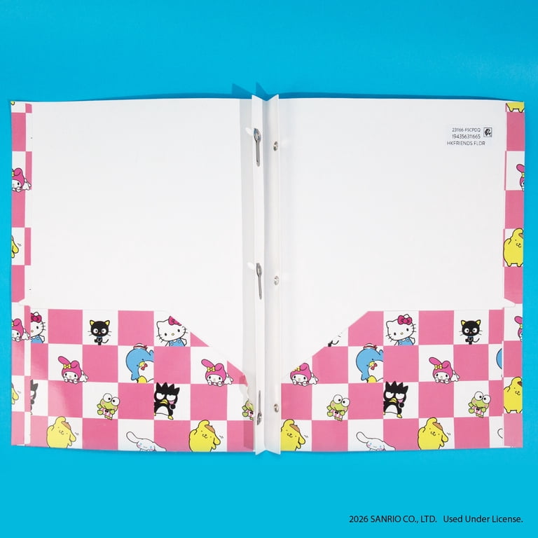 Hello Kitty® And Friends Pocket Folder Checkerboard Design With