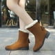 thumbnail image 3 of Botas de mujer, botas cortas, botas de algodón, botas de punta redonda y suela plana, botas de nieve hope, 3 of 6
