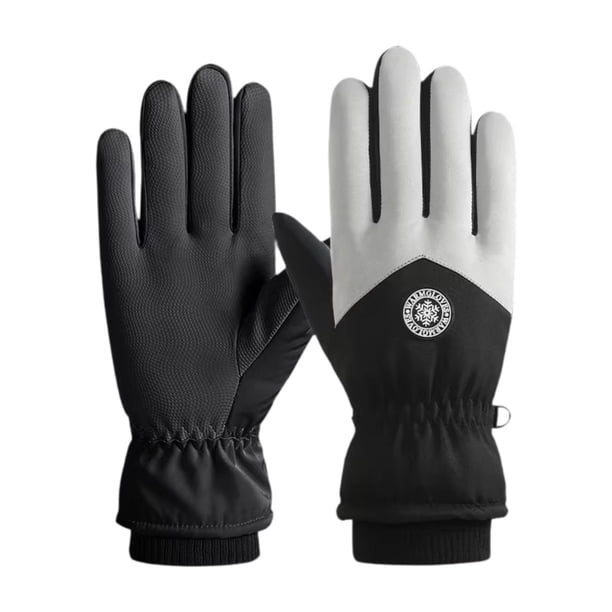 Guantes de motocicleta Guantes de montar Impermeables Antideslizantes Palma Cálidos Dedos Completos Tacto hombres
