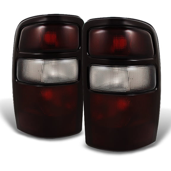 AKKON - For Suburban Tahoe Yukon Lift Gate Body Red Smoke Black Trim Rear Tail Light Brake Lamps Replacement