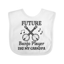 Inktastic Future Banjo Player Like Grandpa Boys or Girls Baby Bib