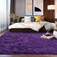 thumbnail image 2 of 6'x9' Soft Area Rug Indoor Modern Fluffy Carpet for Living Room Bedroom Carpet Home Decor Grape Purple, 2 of 8