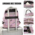 thumbnail image 3 of FORMRS Mini Backpack Purse for Women Quilted Travel Daypack Casual Shoulder Bag, Purple Floral Horses Pattern, 3 of 7