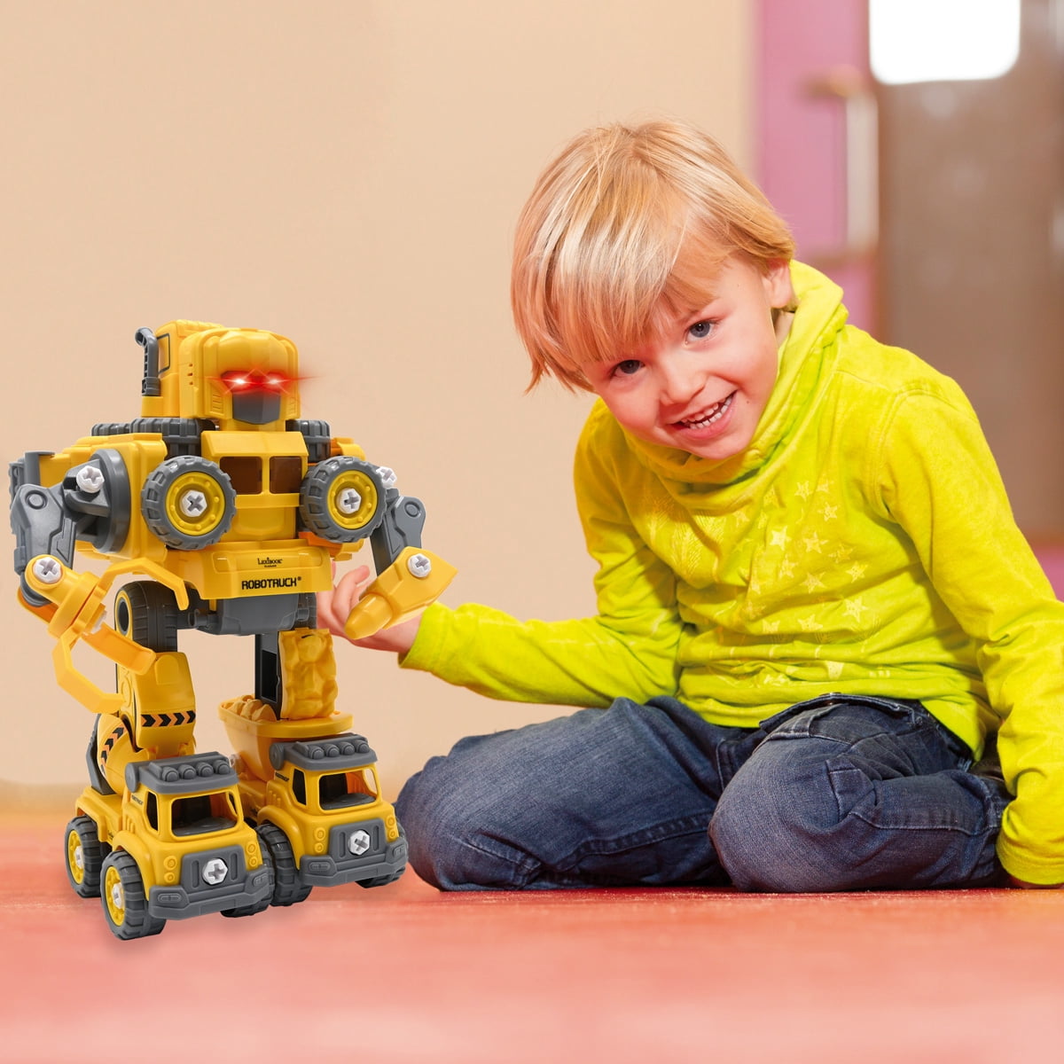 Lexibook RoboTruck, 5 in 1 robot kit with light and sound effects- ROBD10
