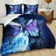 thumbnail image 2 of Juego de Funda Nórdica King Size,Juego de Cama Mariposa Ocean Galaxy Whale para Dormitorio, 2 of 8