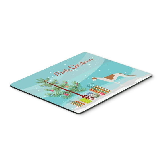 Greyhound Merry Christmas Tree Mouse Pad Hot Pad or Trivet
