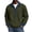 22#Army Green, variant on Mens Long Sleeve Shirt Waffle Henley Denim Collar Button Down Pullover Casual Work Top Quarter Button Thermal Fall Winter Oversized Retro Western Streetwear Black 3XL