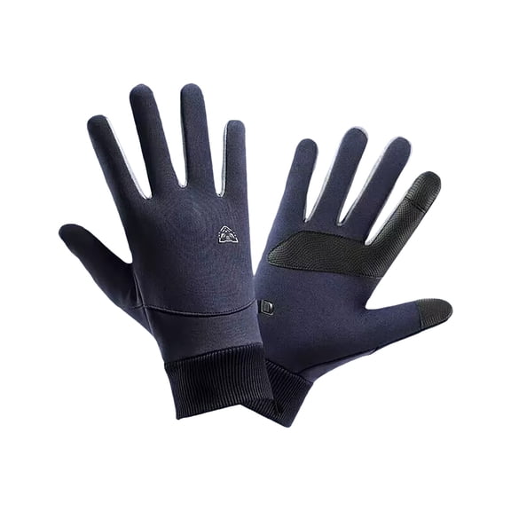 Ljudmp Winter Gloves For Men & Women Touch Screen Gloves Running Cycling Driving Hiking Gloves Warm Waterproof Gloves Blue