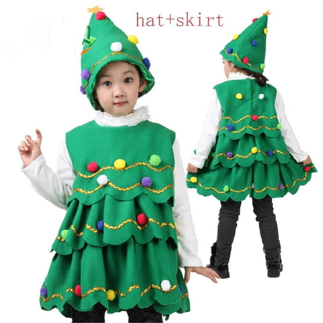 Nuevo disfraz de Navidad para niños, disfraz de Papá Noel, ropa para niños con sombrero, tutú de Cosplay para niña, vestidos rojos, regalo de fiesta de Carnaval