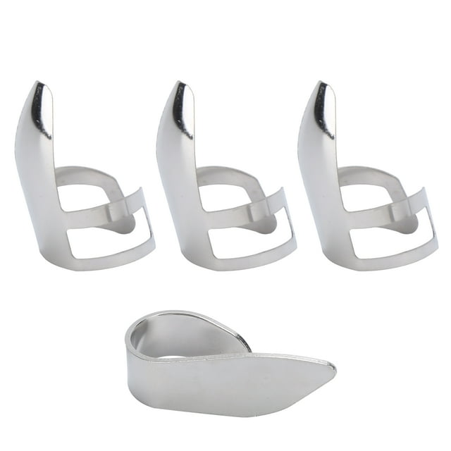 Index Finger Picks,Finger Picks 3Pcs Index Metal Finger Picks Thumb Picks Power Packed Performance