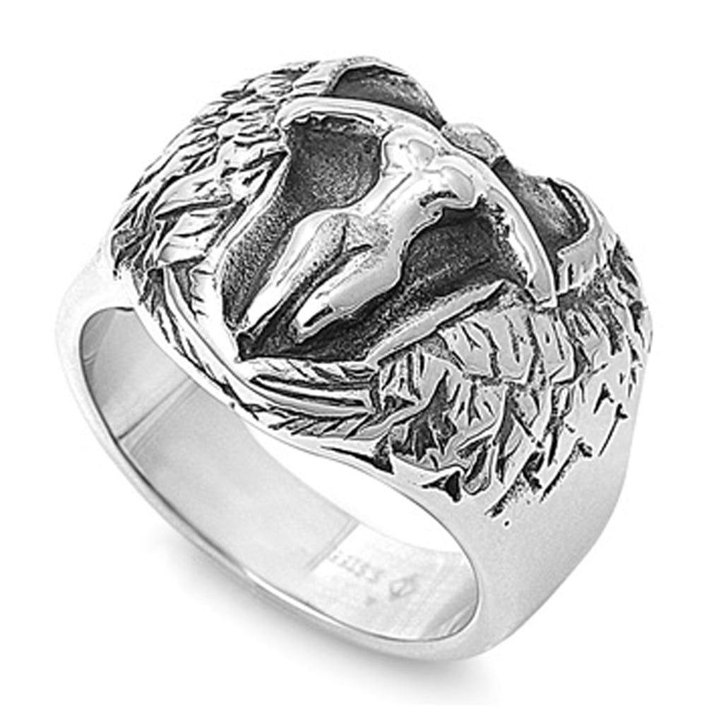 Men's Ring Wholesale Stainless Steel Band USA 20mm Gray Jewelry Female