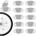 thumbnail image 1 of Reflectores para radios de bicicleta, 12 piezas, reflectores para bicicleta de carretera, reflectores para MTB para ruedas de bicicleta, accesorio de seguridad para conducción nocturna, 1 of 5