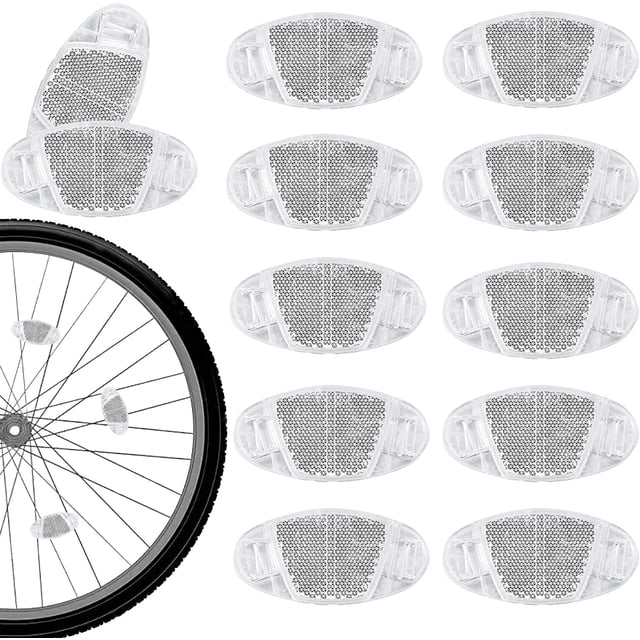 Reflectores para radios de bicicleta, 12 piezas, reflectores para bicicleta de carretera, reflectores para MTB para ruedas de bicicleta, accesorio de seguridad para conducción nocturna