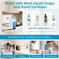 thumbnail image 5 of WANALIT Automatic Soap Dispenser Touchless, 17oz/500ml Dish Soap Dispenser with Infrared Sensor, 5 Adjustable Foam Levels, for Kitchen Bathroom Sink Countertop, Silver-White, 5 of 9