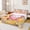 Orange Pink C, variant on Feelyou Ball Initial C Letter King Sheets for Girls, Ice Cream Baseball Glove Bedding, 4pcs, 1 Flat Sheet, 1 Fitted Sheet and 2 Pillowcases