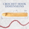 thumbnail image 3 of JubileeYarn Jumbo Extra Large Giant Bamboo Crochet Hook - US Z (40mm), 3 of 7