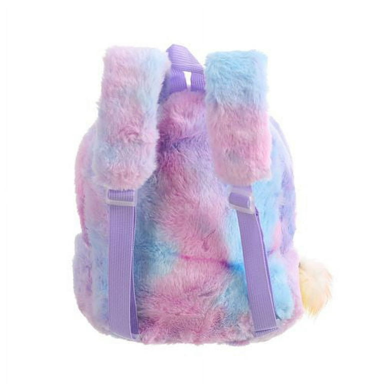 Yaoping Cute Plush Unicorn Backpack Fluffy Pony Shoulder Bag School Bag  Kindergarten Kids Girls Rucksack Christmas Birthday Gift