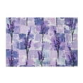 thumbnail image 5 of Ryvnso Lavender on Grid Bathroom Shaggy Rugs Toilet Rectangle Mat Soft Contour Rug 24"x16", 5 of 9