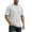 White, variant on ZHOGXU Summer Slim Fit Knit Short Sleeve O Neck Men's T Shirts With Solid Color And Loose Athletic Style Comfortable Everyday Wear