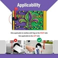 thumbnail image 6 of Mardi Gras Mailbox Cover Magnetic Standard Size 21"x19" Fleur De Lis New Orleans Carnival Decorative Post Letter Box Wrap Decor Beads Masquerade Holiday Garden Yard Outdoor Decoration, 6 of 6