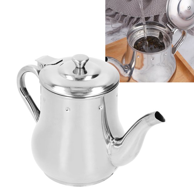Filtro de Tetera de Acero inoxidable, Colador de Aceite Duradero A Prueba de ÓXido, Hoteles, Restaurantes, Hogares, 500ml