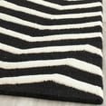thumbnail image 3 of SAFAVIEH Cambridge Leon Geometric Wool Area Rug, Black/Ivory, 4' x 6', 3 of 7