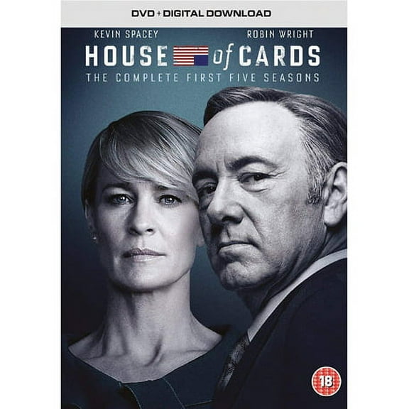 House of Cards (Complete Seasons 1-5) - 20-DVD Box Set ( House of Cards - Seasons One, Two & Three (39 Episodes) ) [ NON-USA FORMAT, PAL, Reg.2 Import - United Kingdom ]