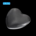 thumbnail image 3 of Uxcell Transparent Glass Cabochons, 60Pcs 25x25mm Heart Shaped Glass Dome Tiles, 3 of 5