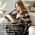 thumbnail image 5 of Patriotic Soldier Flannel Blanket, Army Gifts, Military Blanket for Veteran Adults, Soft Lightweight American Flag Throw Blankets for Bed Home Decor 50" x 60", 5 of 5