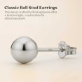 thumbnail image 5 of Kezef Ball Stud Earrings Silver Sterling Polished Round Ball 2mm Hypoallergenic, 5 of 8