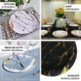 thumbnail image 3 of Efavormart Set of 10 | 8" Marble Disposable Plastic Plates, Dessert Salad Plates | Gold & White, 3 of 11