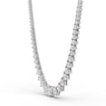 thumbnail image 5 of TimeLe$$ Classics Tennis Graduated Lab Grown Diamond Necklace for Women in 14K White Gold - 15 CTW, 5 of 6