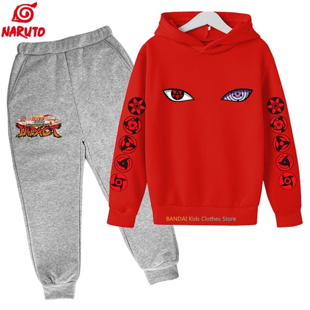 Naruto Spring Boys Stitch 2pcs sets Baby Boys Girls Clothes Hoodie + Pants Kids Sport stitch Suit Stich Sweatshirts Sport Suit120 Gao Jinjia LED