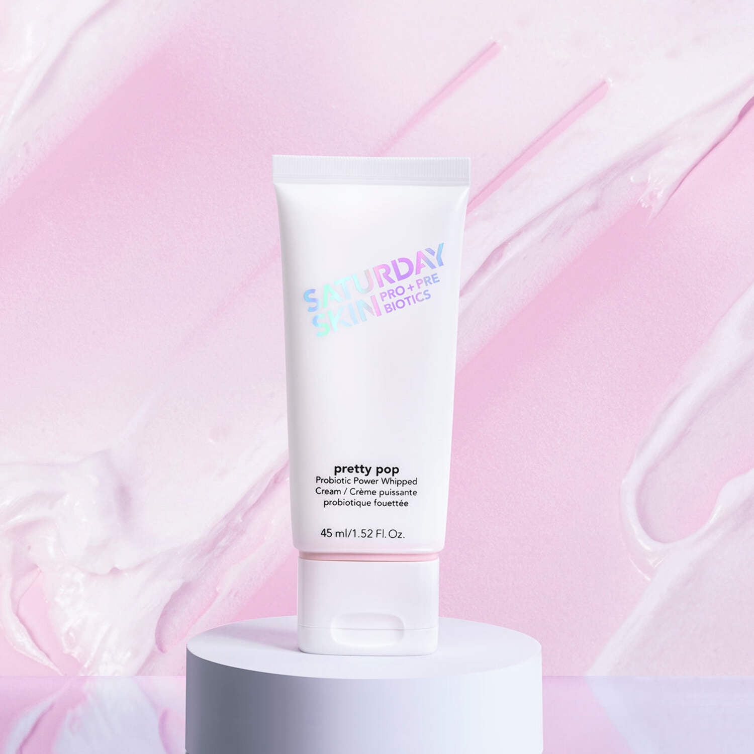 Saturday Skin Pretty Pop Prebiotics and Probiotics whipped Moisturizing cream Nourishing Allure Best of Beauty K-Beauty Winner 2020 (1.52 Fl Oz)